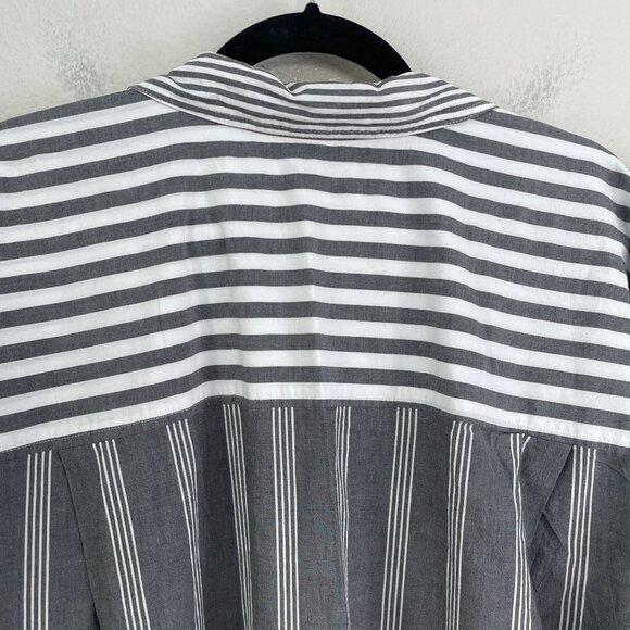 Madewell Womens Plus 3X Oversized Button Up Shirt The Signature Poplin Oversized - Picture 13 of 13